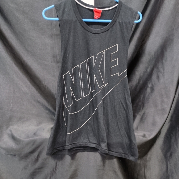 Nike Black Logo Tank Top Athletic Wear - Picture 1 of 12